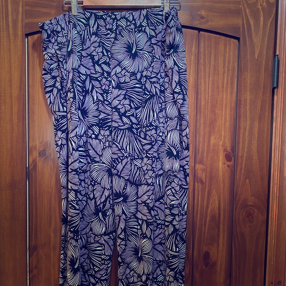 Worthington Hibiscus Print Pants